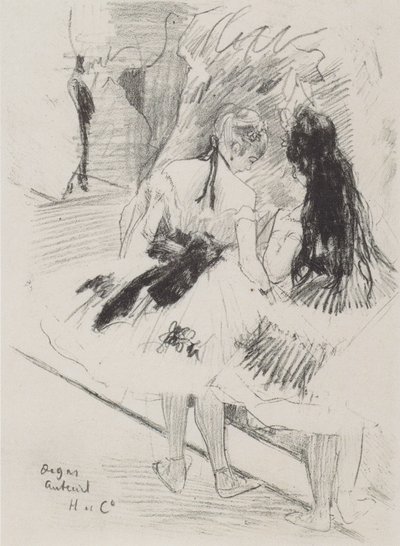 Behind the Scenes by Edgar Degas